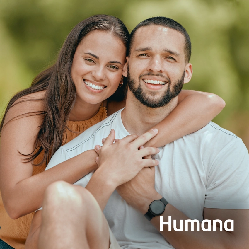 Happy couple representing Humana dental insurance coverage.